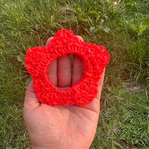 Handmade flower scrunchie - Picture 2 of 3